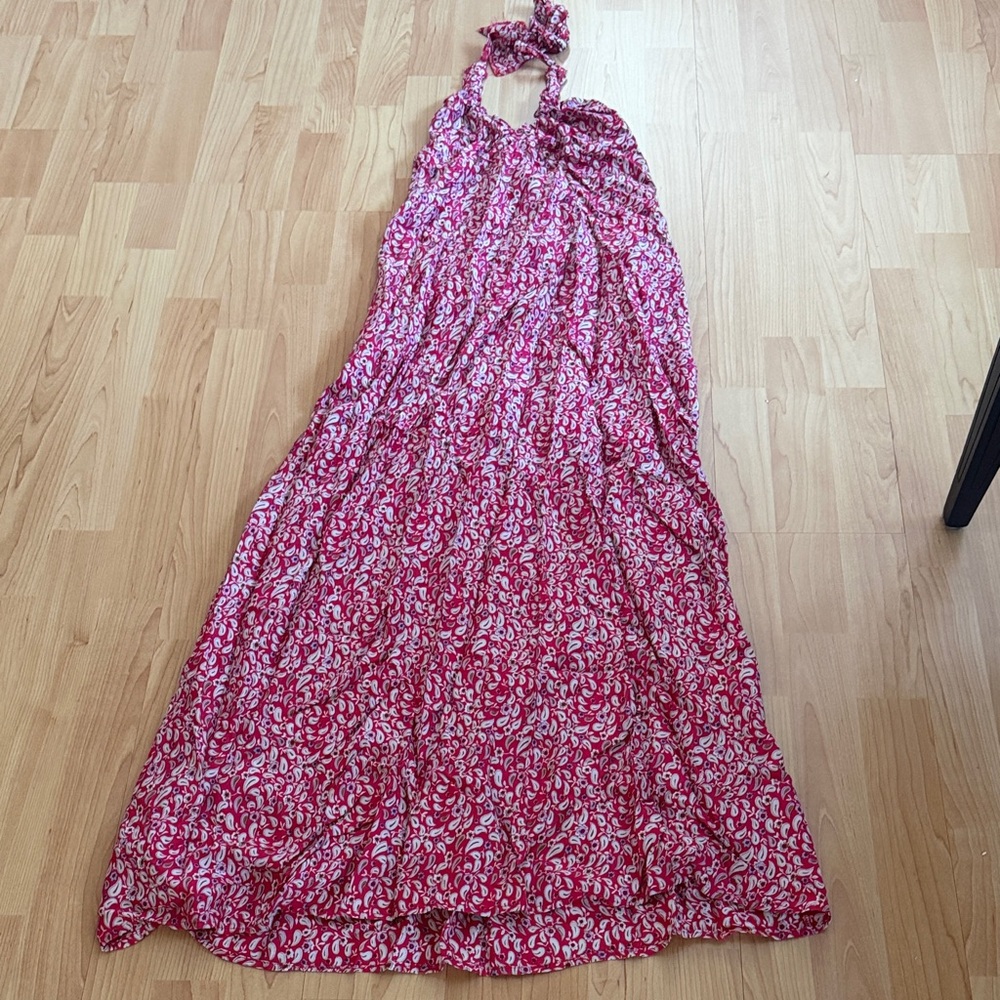 Floral Halter Maxi Dress